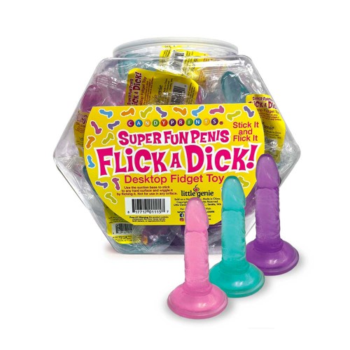 Flick A Dick Set de 24 Piezas en Pecera - Juego Divertido para Fiestas