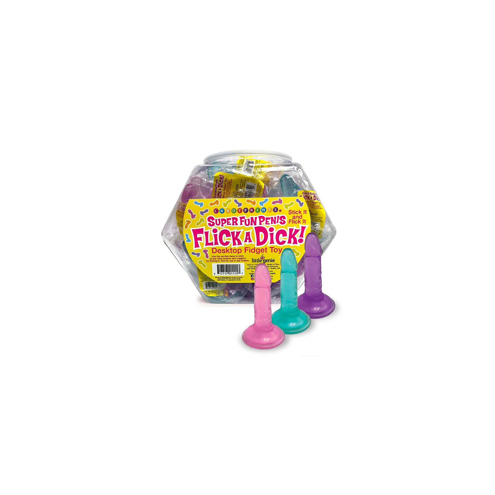 Flick A Dick Set de 24 Piezas en Pecera - Juego Divertido para Fiestas