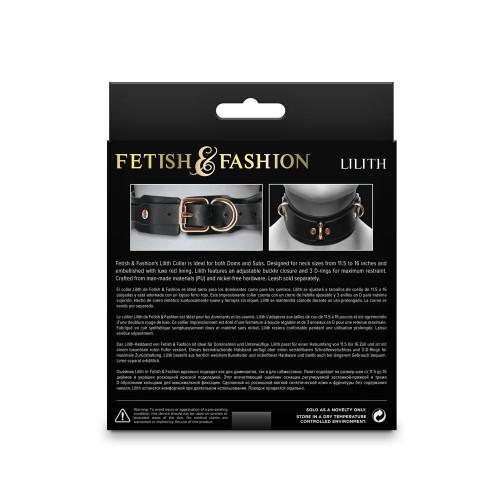 Fetish & Fashion Lilith Collar for Bondage Play