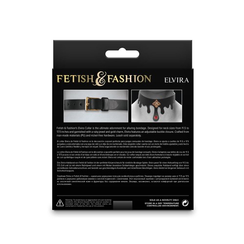 Fetish & Fashion Elvira Collar Black