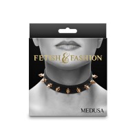 Fetish Fashion Medusa Collar Black - Kinky Accessory