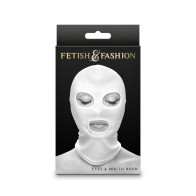 Fetish Fashion Eyes Mouth Hood White