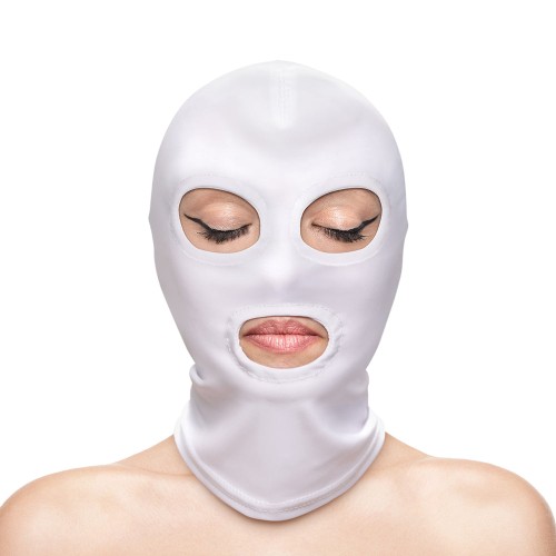 Fetish Fashion Eyes Mouth Hood White