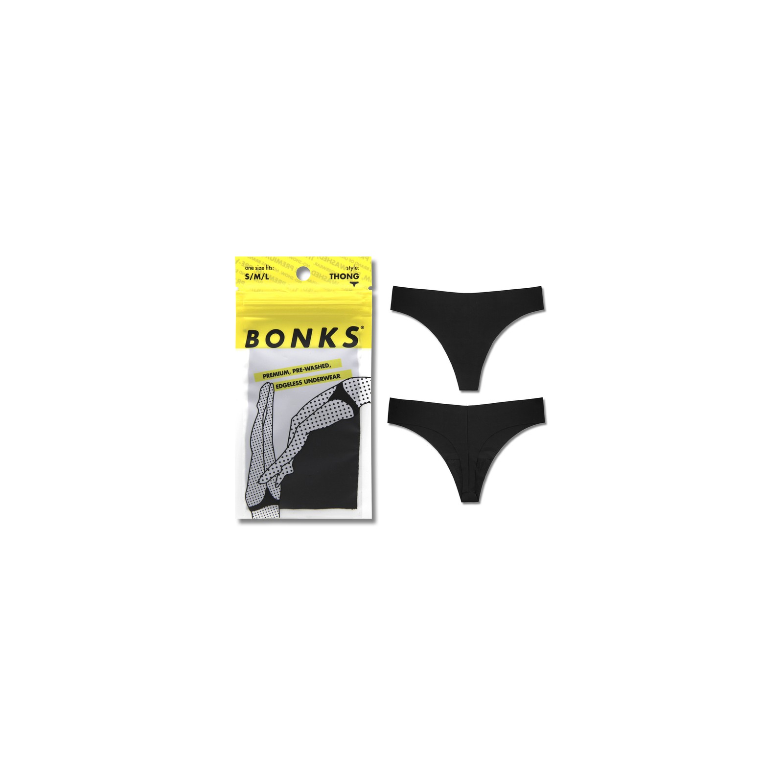 Bonks Black Magic Seamless Thong