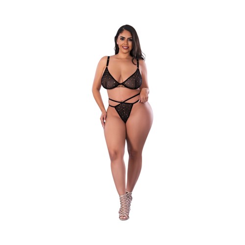 Conjunto de Sujetador y Tanga Glitz & Glam de Magic Silk