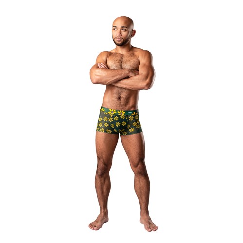 Male Power Short Pouch Petal Power - Divertido Estampado de Margaritas M