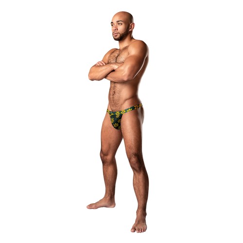 Micro Tanga Petal Power de Male Power Estampado Margarita