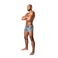 Male Power Dirty Denim Pouch Shorts M