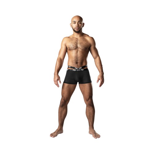 Male Power Infinite Comfort Strappy Pouch Short Black L