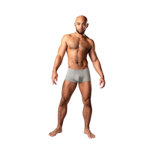 Male Power Mini Short Laberinto Tejido Gris XL