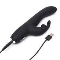 Fifty Shades Greedy Girl Slimline Rabbit Vibrator - Luxury Pleasure