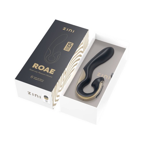 Zini Roae SE Black Gold Rabbit Vibrator for Triple Stimulation