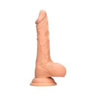 RealRock Skin Dildo 10 in. with Balls Beige