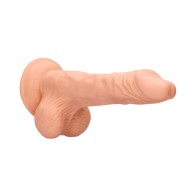 Dildo RealRock Skin de 10 in. con Testículos Beige