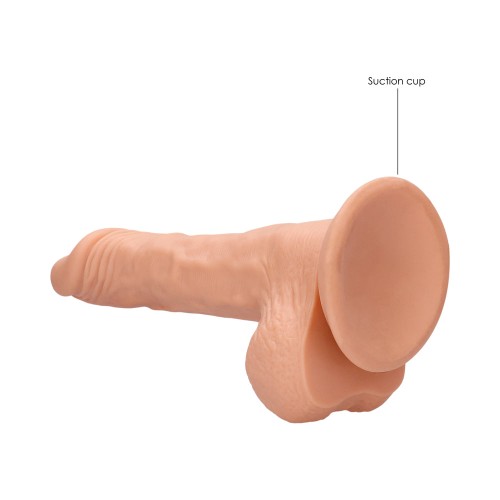 Dildo RealRock Skin de 10 in. con Testículos Beige