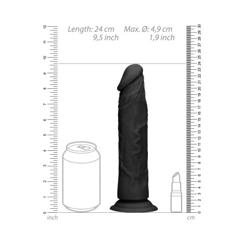 Dildo RealRock Skin 9 in. Negro