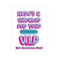 Naughty Vibes VIP Greeting Card - Add Playful Pleasure