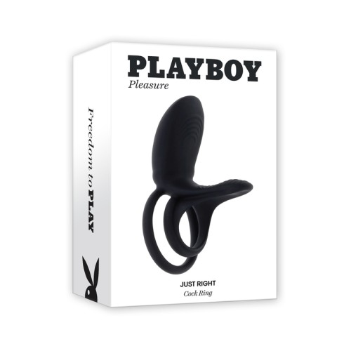 Playboy Just Right Rechargeable Silicone C-Ring - Stamina Enhancer