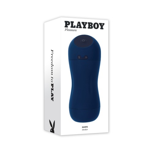 Playboy Gusto Sucking Vibrating Stroker - Navy