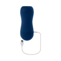 Playboy Gusto Sucking Vibrating Stroker - Navy