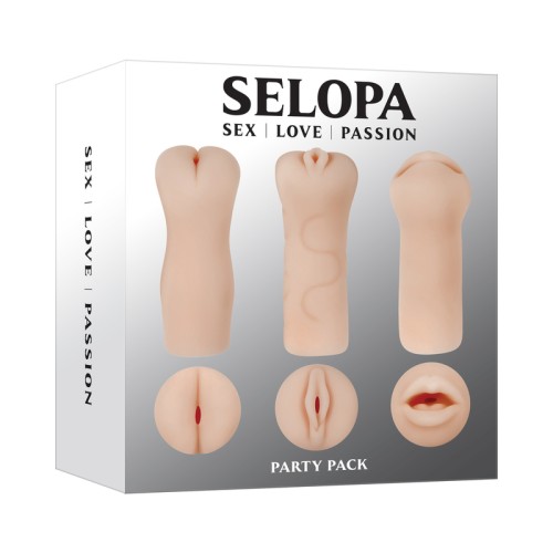 Selopa Party Pack 3-Piece Stroker Set