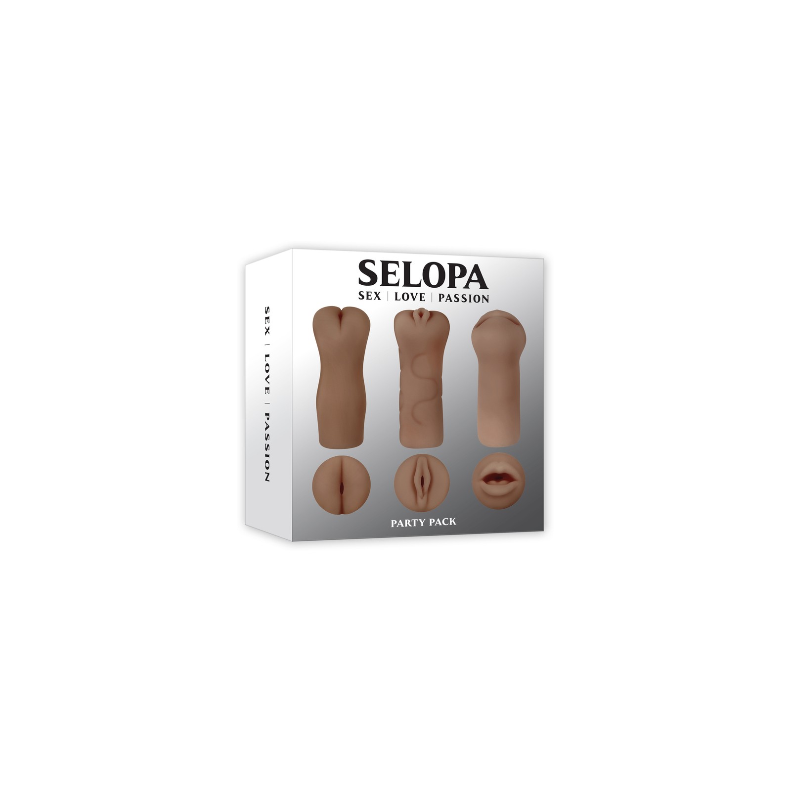 Selopa Party Pack 3-Piece Stroker Set - Dark