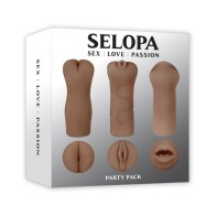 Selopa Party Pack 3-Piece Stroker Set - Dark