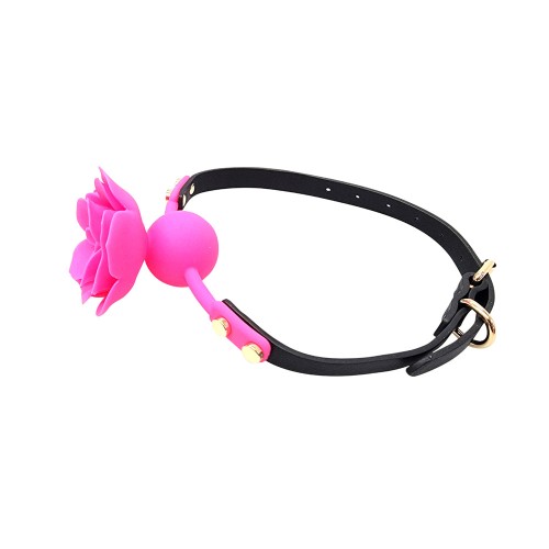 Ple'sur Flower Ball Gag - Breathable Comfort