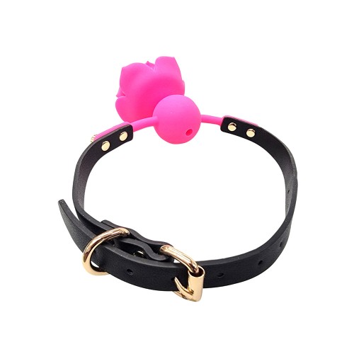 Ple'sur Flower Ball Gag - Breathable Comfort