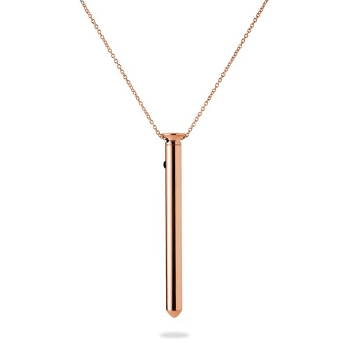 Vesper 2 Rose Gold Vibrator Necklace for Elegance