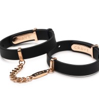 Crave ID Cuffs Black Rose Gold