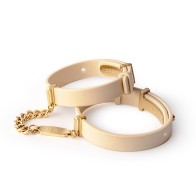 Crave ID Cuffs Beige/24kt Gold