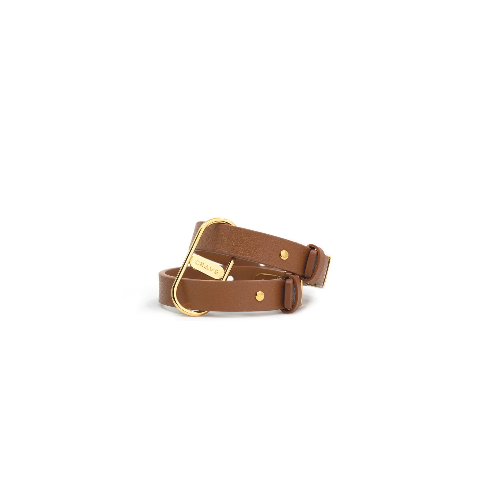 Crave ICON Cuffs Tan Gold 24kt