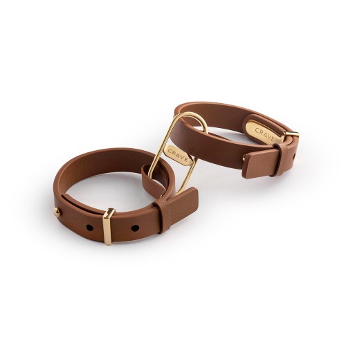 Crave ICON Cuffs Tan Gold 24kt