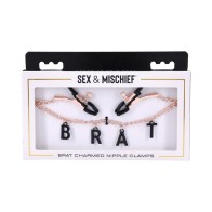 Sportsheets Brat Charmed Nipple Clamps