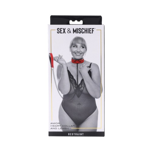 Sportsheets Amor Collar and Leash for Passionate Play