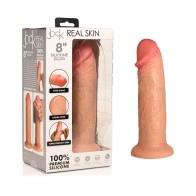 Real Skin 8 Inch Dildo for Realistic Pleasure