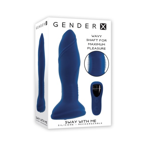 Gender X Rechargeable Plug with Remote Blue