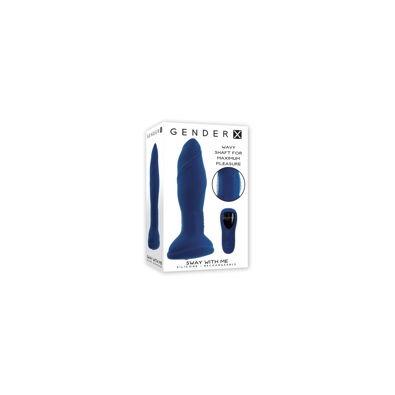 Gender X Rechargeable Plug with Remote Blue