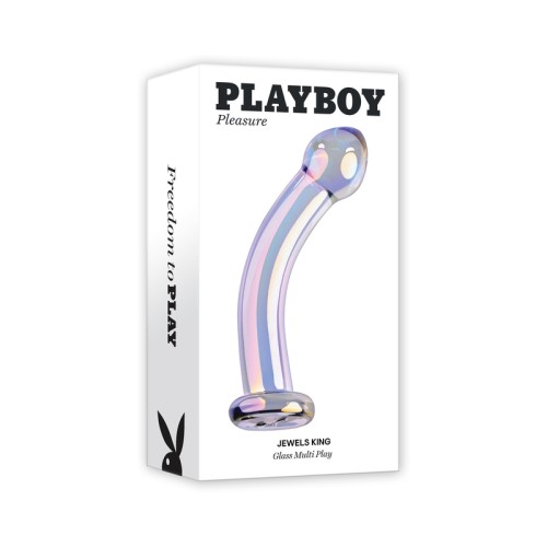 Playboy Jewels King Glass Dildo - G-Spot Pleasure