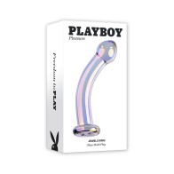 Playboy Jewels King Glass Dildo - G-Spot Pleasure