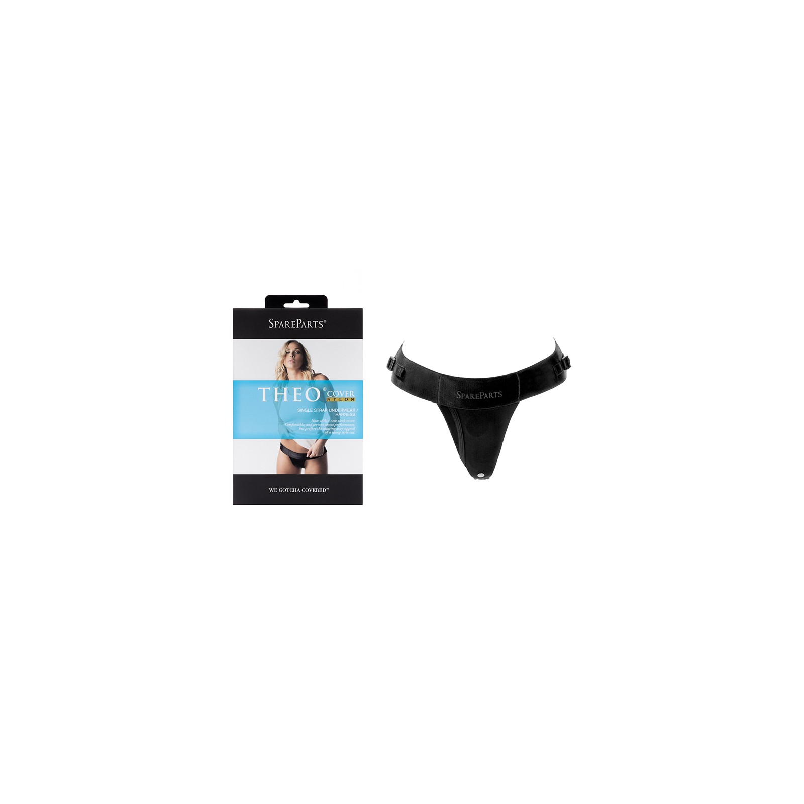 SpareParts Theo Cover Underwear Harness - Black One Strap