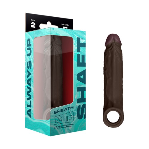 Shaft Model F Mahogany Silicone Sheath Size 2