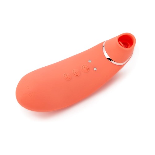 Vibrador Succionador Tongue Vibe 3-en-1 Nu Sensuelle Coral