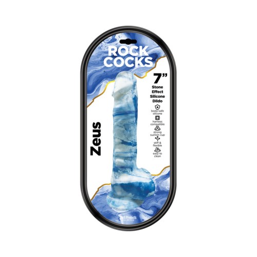 Dildo de Silicona de Mármol 7 in. Rock Cocks Zeus