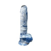 Dildo de Silicona de Mármol 7 in. Rock Cocks Zeus