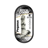 Rock Cocks Pegasus Marble Silicone Dildo 6 in. - Textured Pleasure