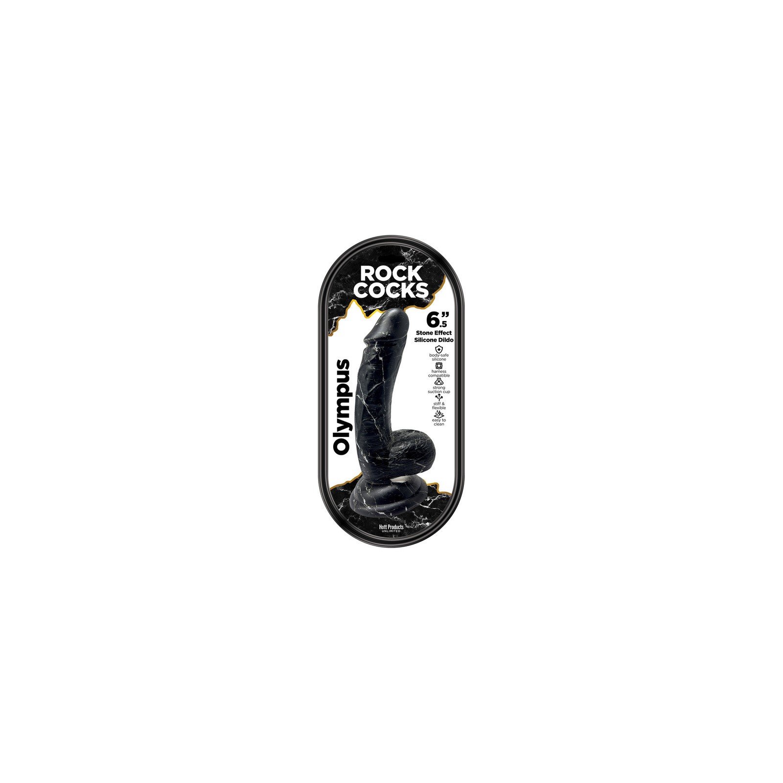 Dildo de Silicona Mármol Olympus Rock Cocks 6.5 in.