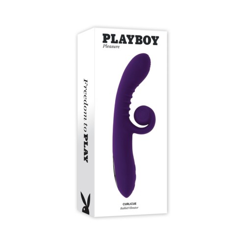 Vibrador Doble Estímulo Curlicue Acai de Playboy