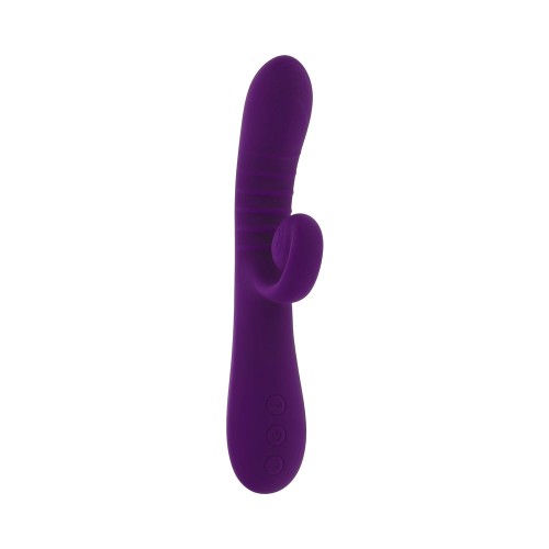 Playboy Curlicue Dual Stim Vibrator Silicone Acai